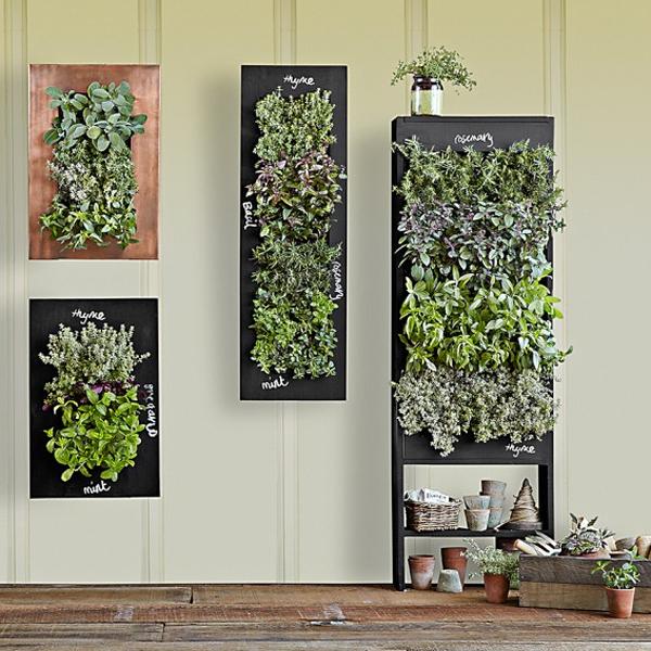 Chalkboard Wall Planters for Vertical Garden Designs