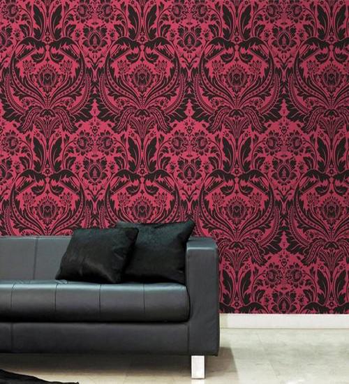  house decorating fabrics and modern wallpaper with Damask Designs 