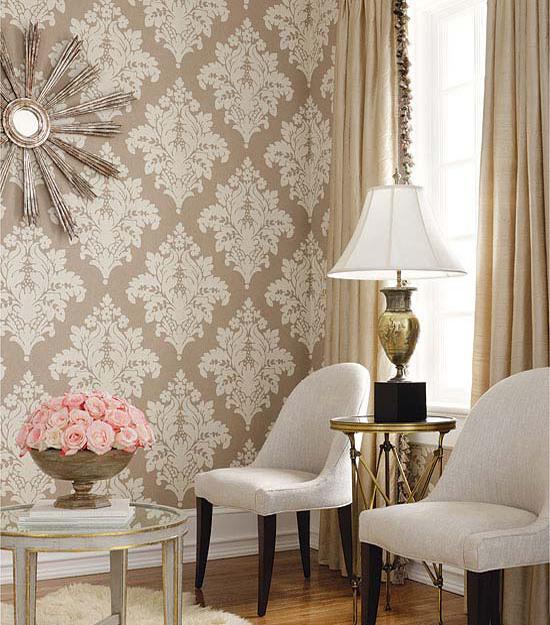  house decorating fabrics and modern wallpaper with Damask Designs 