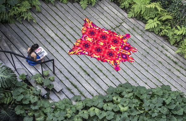 Recycling felt craft ideas, handmade carpets