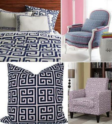 meander for interior decoration and textile prints