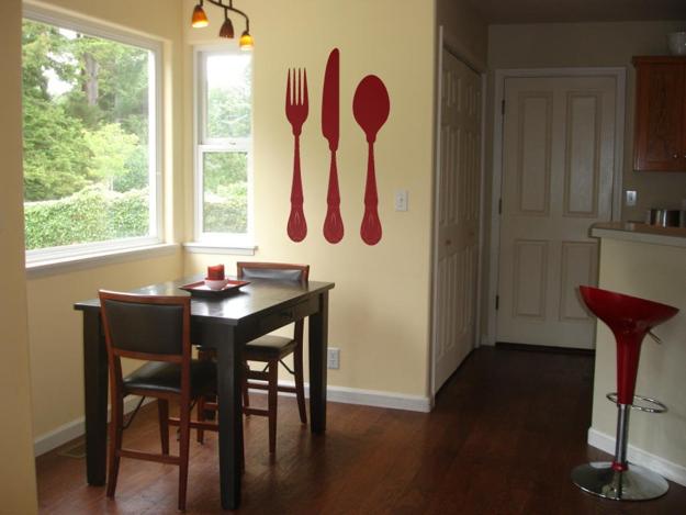 modern interior decorating ideas with folk and spoon-themed