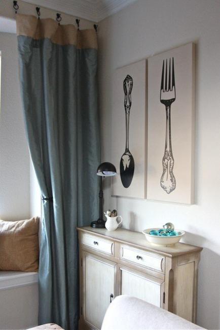 modern interior decorating ideas with folk and spoon-themed