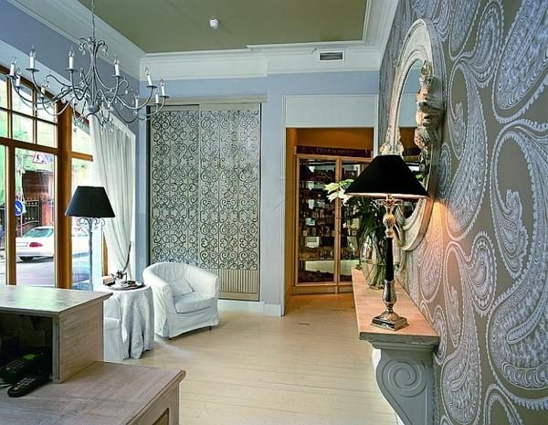 house decorating fabrics and modern wallpaper with paisley designs