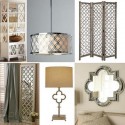 Home decoration with quatrefoil designs