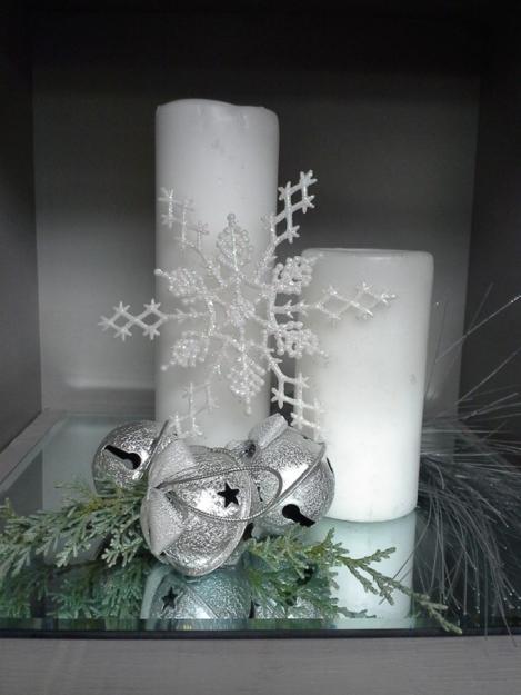handmade snowflake decorations in a modern interior