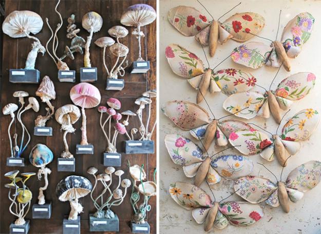 vintage fabric recycling ideas for decorating