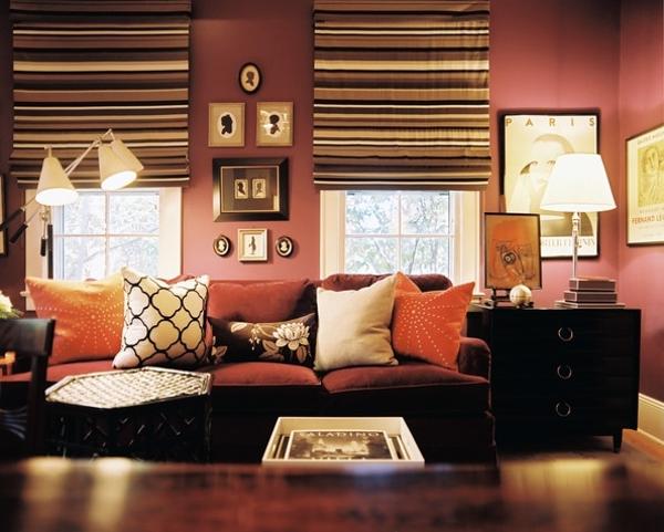 modern room decor in eclectic style and vintage details