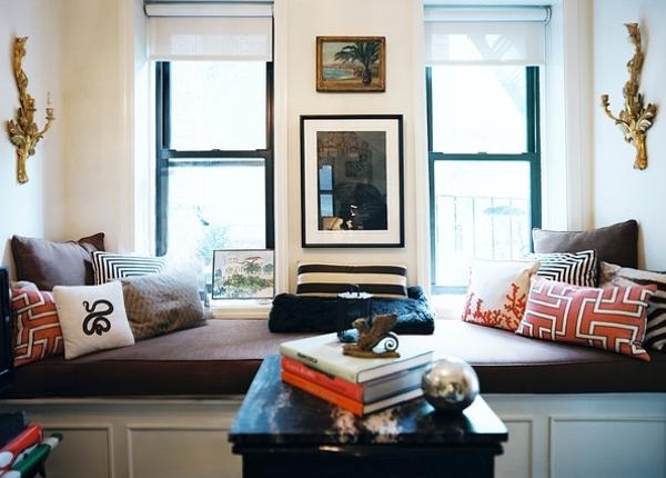 modern room decor in eclectic style and vintage details