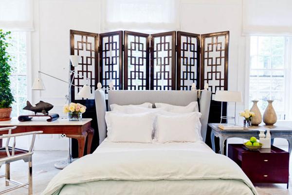 Asian décor and Oriental interior design, modern trends in home textiles
