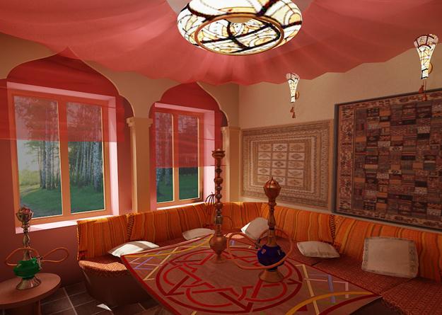 Asian décor and Oriental interior design, modern trends in home textiles