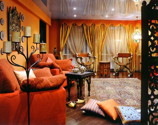 Asian décor and Oriental interior design, modern trends in home textiles