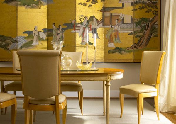 Asian décor and Oriental interior design, modern trends in home textiles