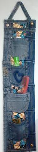  recycled crafts, the manufacture of furniture and home accessories with jeans 