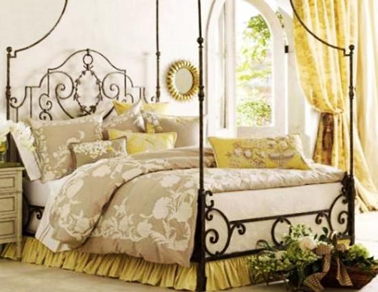 modern bedroom decoration in Provencal style