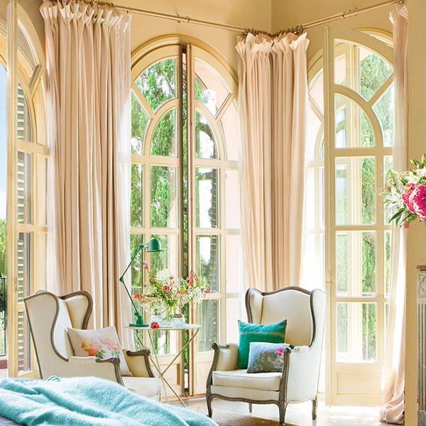 modern bedroom decor and pink blue colors