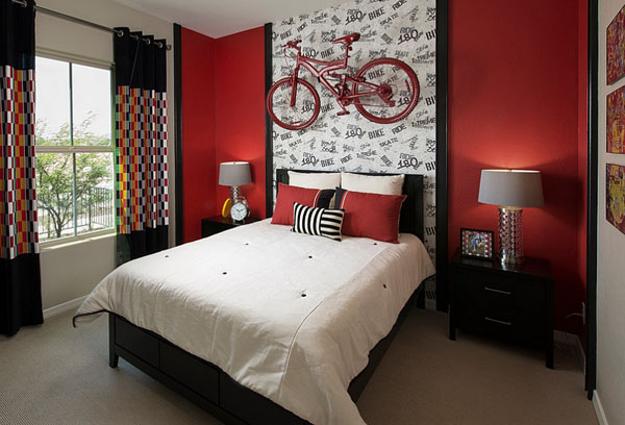 modern interior with black and white color combinations and colorful accents, modern rooms