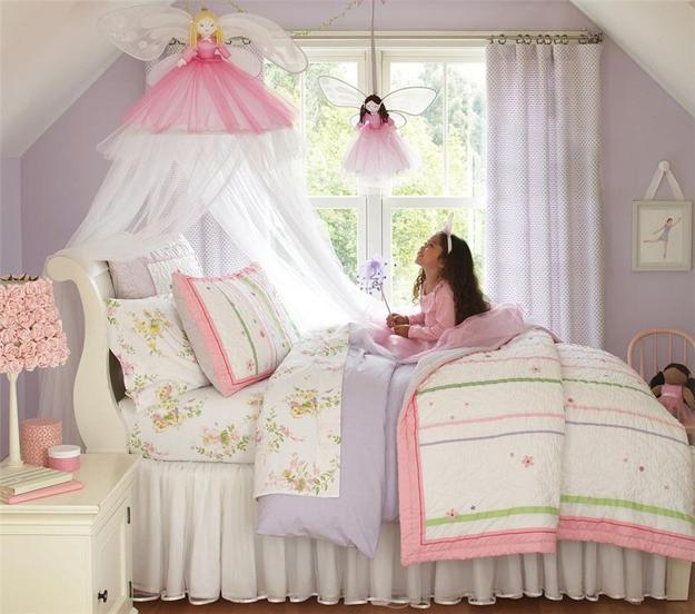 girls bedroom decorating ideas, children's furniture and interior colors