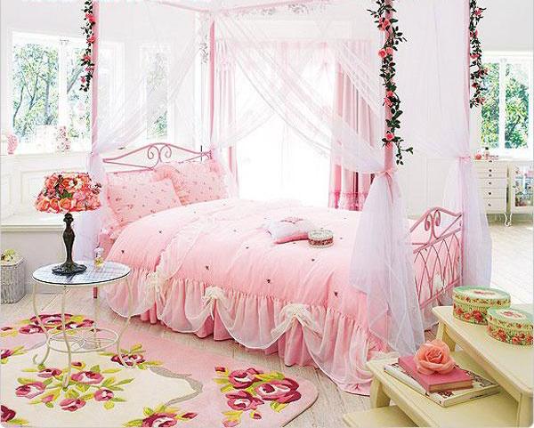 Girl Bedroom Decoration Ideas, Children's furniture and interior colors 