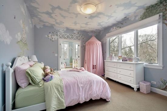 girls bedroom decorating ideas, children's furniture and interior colors