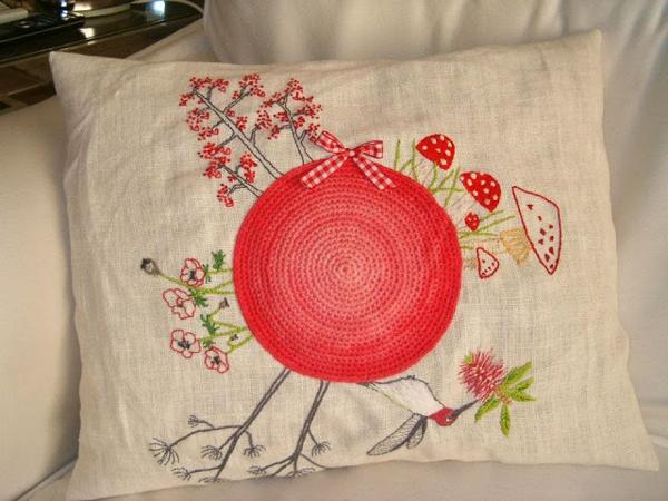 Embroidery fabric applications Decorative Pillow Home Accessories (9)