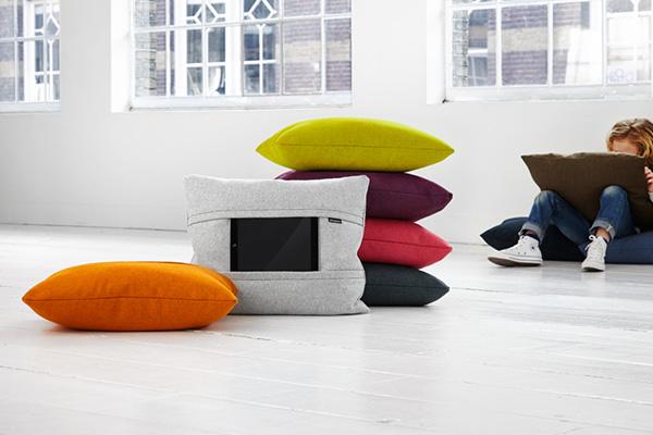 modern home accessories, cushions and table holder