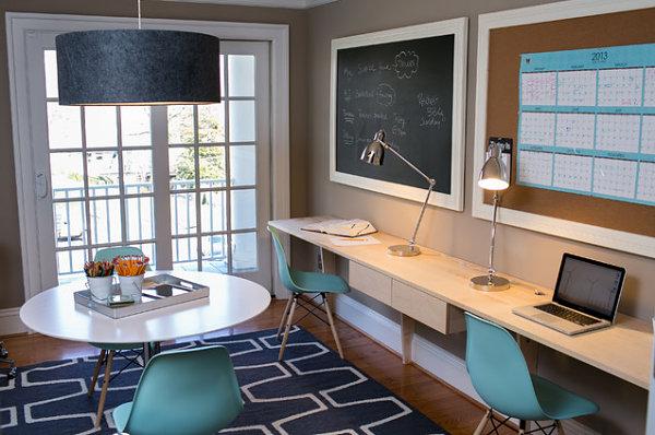 space decorate with accents and colors