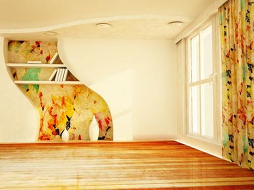 space decorate with accents and colors