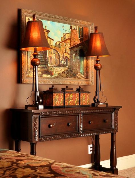 space decorate with accents and colors
