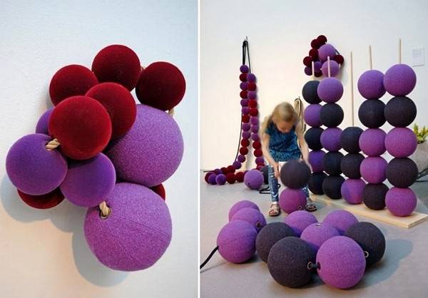 fabric craft and knitting designs for the production of round stool and Stool