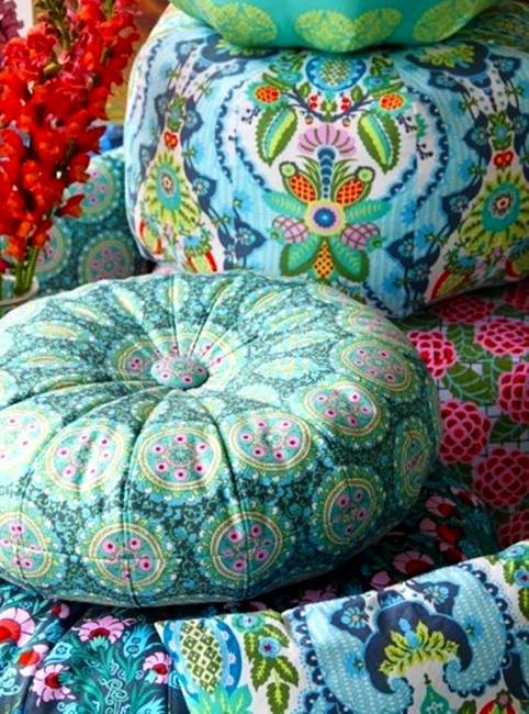 fabric craft and knitting designs for the production of round stool and Stool