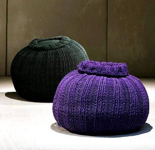 fabric craft and knitting designs for the production of round stool and Stool