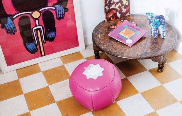 fabric craft and knitting designs for the production of round stool and Stool
