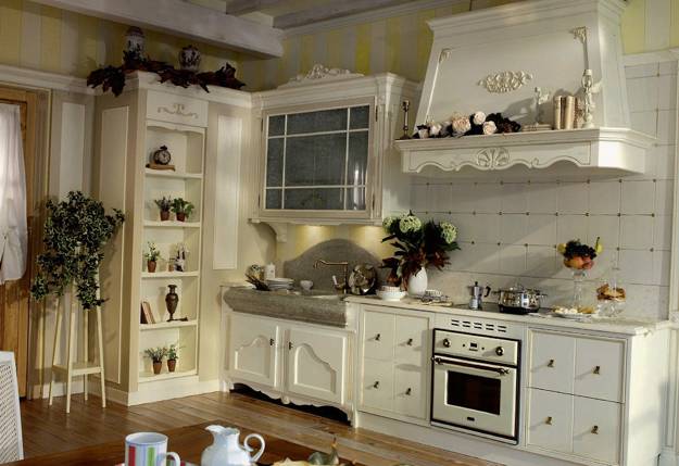 modern kitchen and dining room interior decorating ideas in a Provencal style