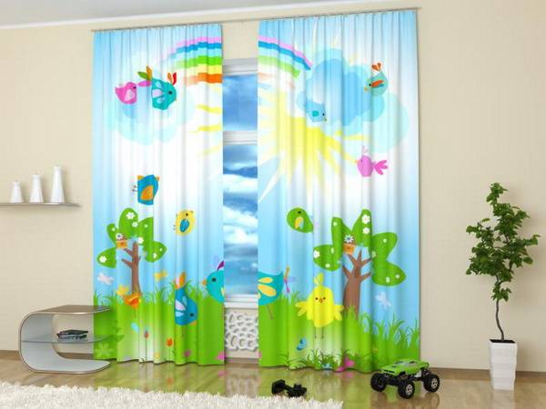 Custom Photo Curtains Adding Digital Prints to Kids Room Decorating