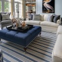 interior decoration with wide stripes, carpets
