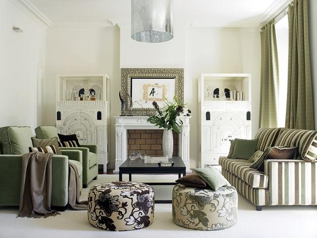 space decorate with vertical stripes