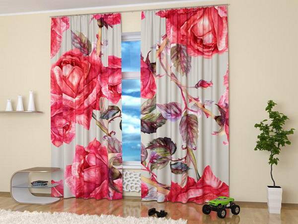 Purple Paint Colors >> 15 Window Curtains with Colorful Art Prints of Beautiful Flowers for Nature Themed Decor Purple Paint Colors >> 15 Window Curtains with Colorful Art Prints of Beautiful Flowers for Nature Themed Decor