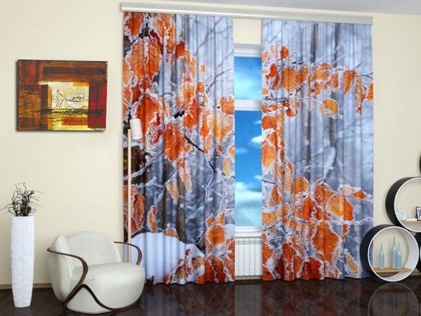 modern curtains, curtain fabric with beautiful images of flowers