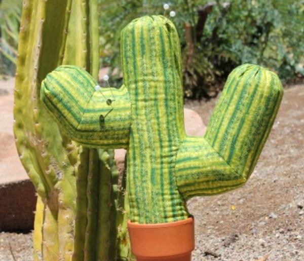 cacti and handmade home decorations inspired by cactus