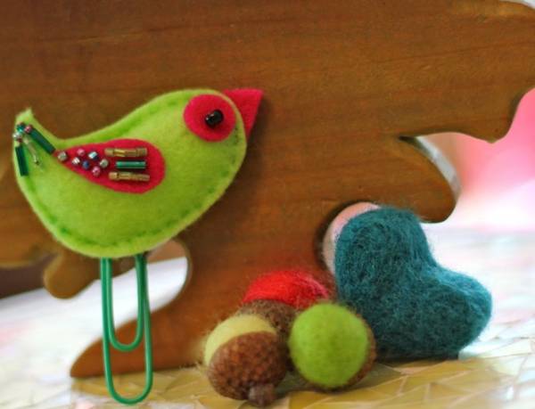 handmade decorations and felt craft