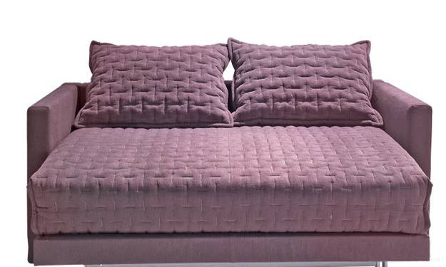modern sofa with stitches pattern