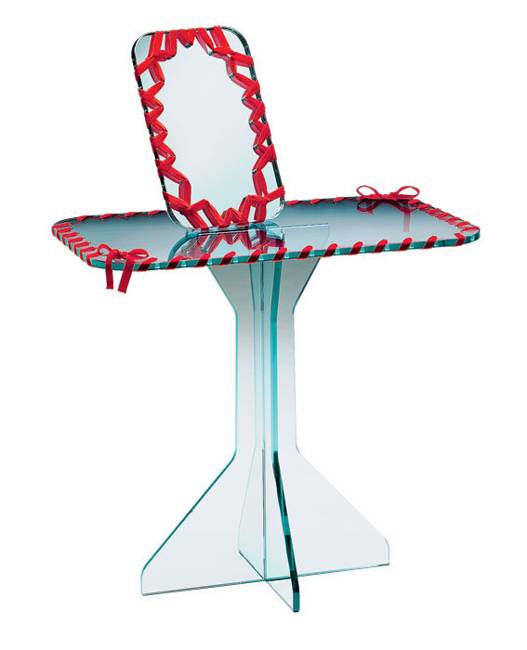 modern table with stitches