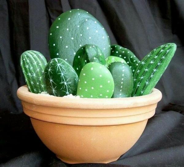cacti and handmade home decorations inspired by cactus