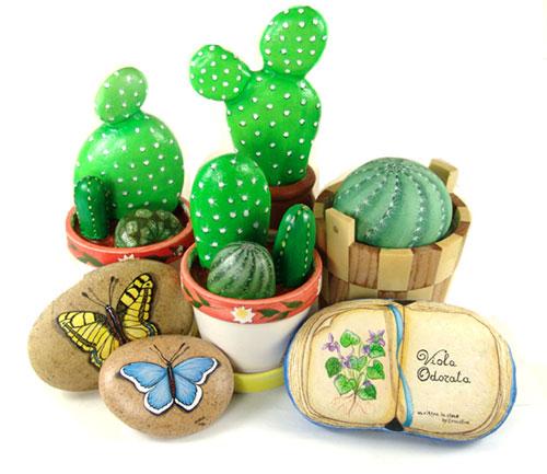 cacti and handmade home decorations inspired by cactus