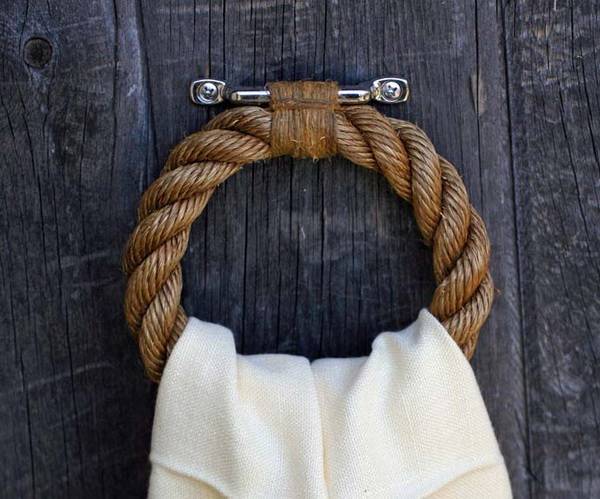Modern home decor items with rope