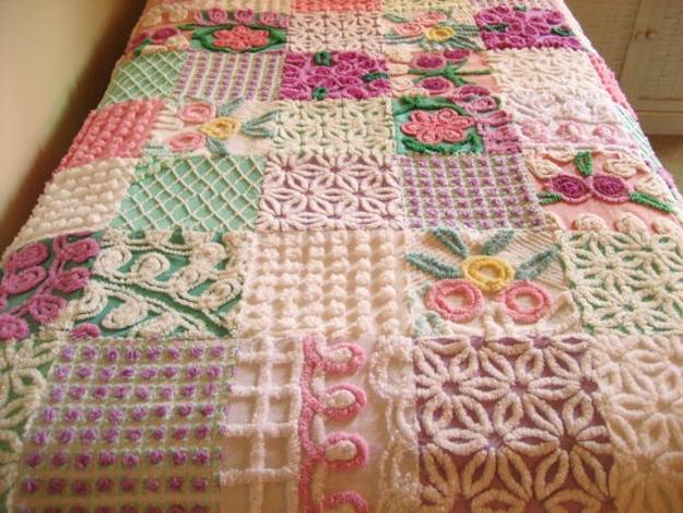 Chenille home textiles for modern home decoration in vintage style