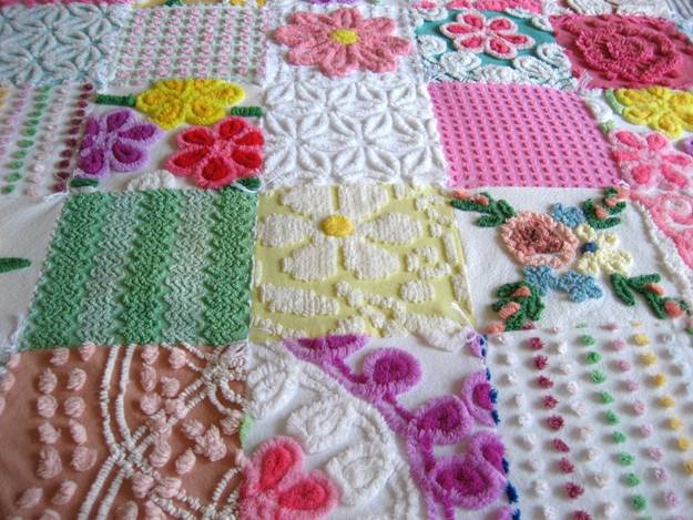 Chenille home textiles for modern home decoration in vintage style