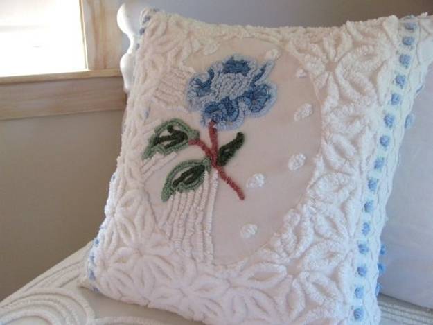 Chenille home textiles for modern home decoration in vintage style