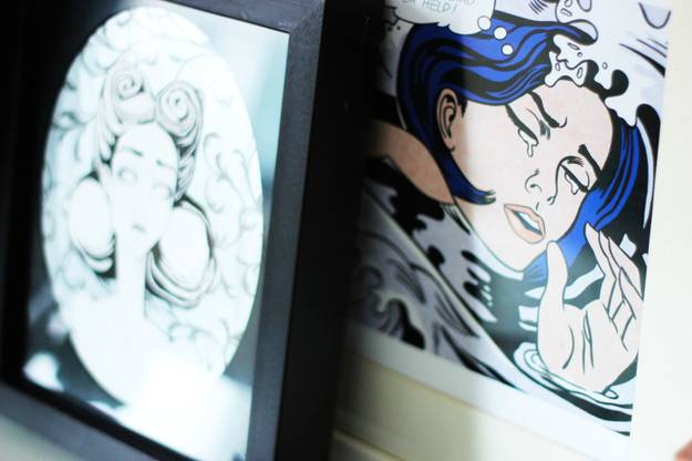 eclectic decor ideas and home accents with comics, prints